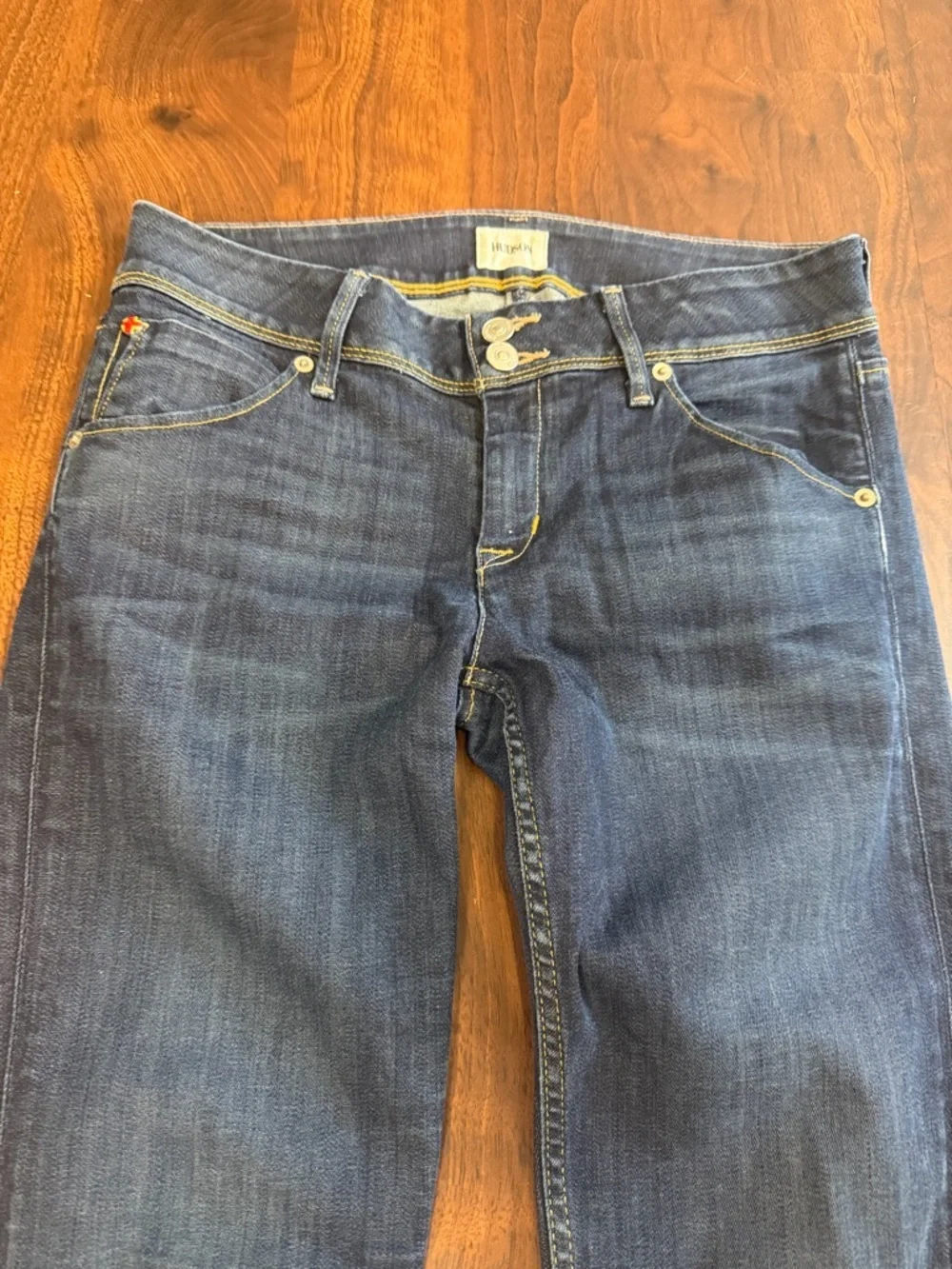 Hudson Collin Flap Skinny Jeans Dark Blue
